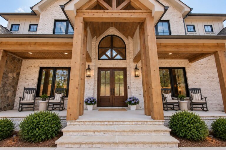The Briarsmoke by WOLFE: front porch with timber columns