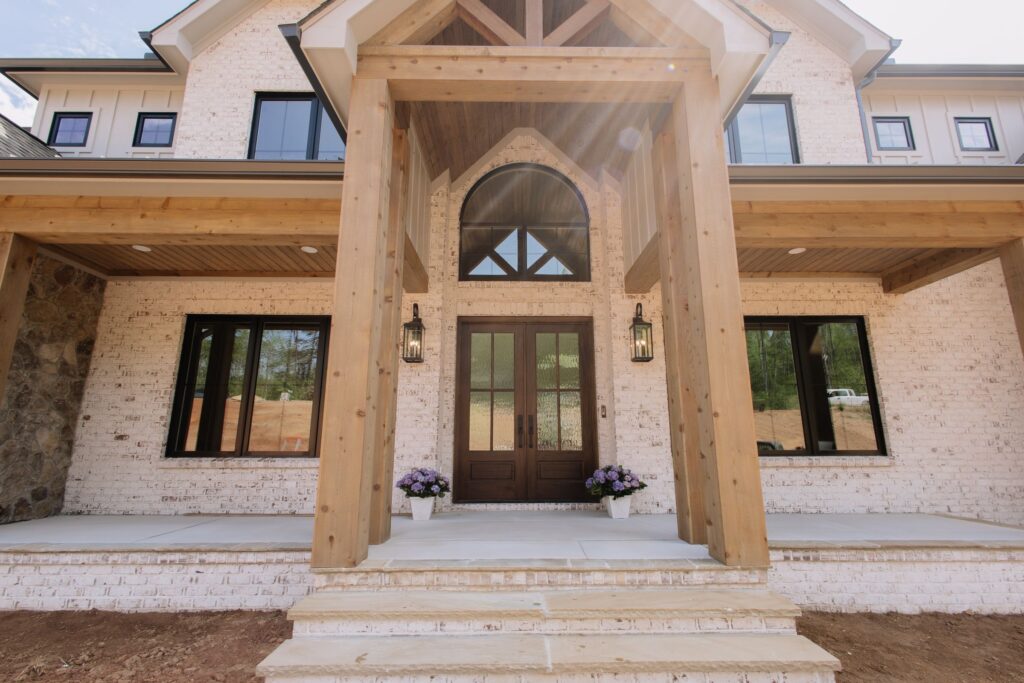 The Briarsmoke by WOLFE: front entry with timber portico